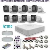 Hikvision 2 Mp 8 Kameralı 1 Tb HDD Dahil Hdcvı Güvenlik Kamerası Seti