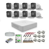 Hikvision 2 MP 8 Kameralı 500 GB Disk Dış Ortam AHD HD-TVI Full Kamera Seti