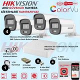 Hikvision 2 Mp Renkli Sesli Herşey Dahil Güvenlik Kamerası Seti Hikvision 2 Mp Renkli Sesli Herşey Dahil Güvenlik Kamerası Seti Hv-04