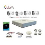 Hikvision 2Mp 4 Kamerali Dis Ortam Ahd Hd-Tvı Colorvu Gece Renkli Kamera Seti 1Tb Disk