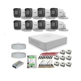 Hikvision 2mp 8 Kameralı Dış Ortam Ahd Hd-tvı Full Kamera Seti 500gb Disk