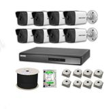 Hikvision 2mp Mikrofonlu 8 Kameralı 4tb Disk Tak Çalıştır Hazır Ip Kamera Seti