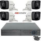 Hikvision 4 Kamera Turbo HD 1080P 4 KANAL XMEYE DVR Güvenlik Seti