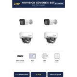 Hikvision 4 Kameralı 2mp Güvenlik Kamera Seti Ip Poe Acusense 2tb ~47 Gün Kayıt Dome+Bullet