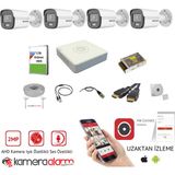 Hikvision 4 Kameralı Mikrofonlu 7/24 Renkli Görüşlü 2mp Ahd Güvenlik Kamerası