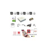 Hikvision 5MP 7/24 Renkli Görüşlü AHD Kamera Seti - 4'lü - 2TB HDD