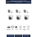 Hikvision 6 Kameralı 2mp Güvenlik Kamera Seti Colorvu Gece Renkli 1tb ~15 Gün Kayıt Dome+Bullet