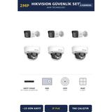 Hikvision 6 Kameralı 2mp Güvenlik Kamera Seti Ip Poe Acusense 1tb ~15 Gün Kayıt Dome+Bullet