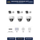 Hikvision 6 Kameralı 4mp Güvenlik Kamera Seti 4mp Ip Poe 1tb ~9 Gün Kayıt Dome+Bullet