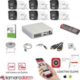 Hikvision 6 Kameralı 7/24 Renkli Görüşlü 2mp Ahd Güvenlik Kamerası - 40 Metre