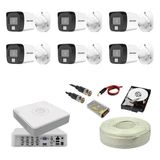 Hikvision 6 Kamerali Gece Renkli 8 Kanal 500GB HDD - 6 lı set 500gb hdd
