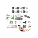 Hikvision 6 Kameralı Ses Kayıtlı Gece Gündüz Renkli Görüşlü Ahd Güvenlik Kamerası Seti