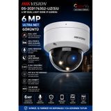 Hikvision 6 MP DUAL LIGHT DOME IP KAMERA DS-2CD1763G2-LIZ(S)U / Gece renkli güvenlik kamerası / ColorVu kamera / IP67 / Güvenlik Kamerası / Kamera