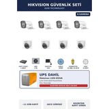 Hikvision 8 Kameralı 2MP UPS'li Güvenlik Kamera Seti ColorVu Gece Renkli 1TB Dome+Bullet