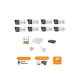 Hikvision 8 Kameralı Mikrofonlu Gece Renkli 2MP IP Kamera Seti - 1TB HDD- 30 Metre Görüş
