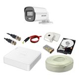 Hikvision Colorvu 1li 2mp Set Gece Renkli Sesli Görüntü 2 Tb HDD - 1li Set 2TB Hdd
