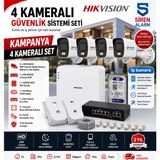 Hikvision Colorvu 4 Kameralı Ip Güvenlik Sistemi Seti