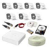 Hikvision Colorvu 7li 2mp Set Gece Renkli Sesli Görüntü 2 Tb HDD - 7li Set 2TB Hdd