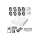 Hikvision Colorvu Gece Karanlıkta 7/24 Renkli 8 Kameralı Set 500Gb Hdd
