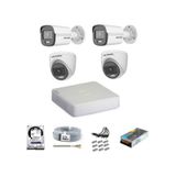 Hikvision Colorvu Gece-karanlıkta Renkli 4 Ahd Kameralı Güvenlik Kamera Kuruluma Hazır Set