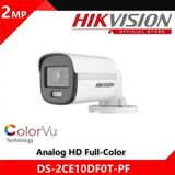 Hikvision DS-2CE10DF0T-PF 2 MP 1080P Colorvu Mini Bullet Güvenlik Kamerası Dış Mekan Kullanımı İçin Su Geçirmez