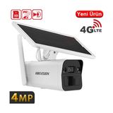 Hıkvısıon (Ds-2Xs2T41G1-Id-4G) 4Mp Ir 4G Solar Güneş Enerji Destekli Ip Bullet Kamera