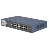 Hikvision DS-3E0516-E(B) 10-100 16 Port Rackmount Metal Yönetilemez Switch