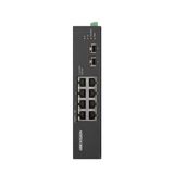 Hikvision DS-3T0510HP-E/HS 8 Port 2xRJ4 Yönetilmez Endüstriyel Gigabit PoE Switch