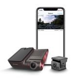 Hikvision G2PRO 4K Dual-Dashcam, geniş açılı lens, dahili mikrofon ve hoparlör, WIFI, GPS, 3 inç dokunmatik ekran, G-Sensor, uygulama kontrolü, ses tanıma, dahili 64 GB, ADAS özellikleri, kolay