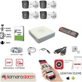 Hikvision Gece Renkli Görüşlü Güvenlik Kamerası 4lü Set - 1tb HDD