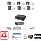 Hikvision Gece Renkli Görüşlü Güvenlik Kamerası 6lı Set - 1TB e-SSD