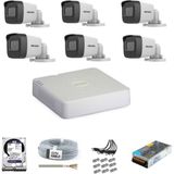 Hikvision Haıkon 6 Kameralı 1080P AHD Güvenlik Kamera Seti 1TB Kayıt Kapasiteli 7/24 HDD ile