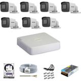 Hikvision Haıkon 7 Kameralı Güvenlik Kamera Hazır Set 1tb 7/24 Hdd-1tb Kayıt Kapasiteli Sistem