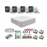 HIKVISION Hikvision 2mp 4 Kameralı Dış Ortam Ahd Hd-tvi Full Kamera Seti 4tb Disk