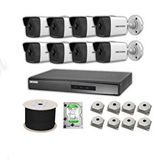 HIKVISION Hikvision 2mp Mikrofonlu 8 Kameralı 4tb Disk Tak Çalıştır Hazır Ip Kamera Seti