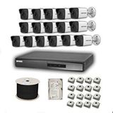 HIKVISION Hikvision 4mp Mikrofonlu 16 Kameralı 1tb Disk Tak Çalıştır Hazır Ip Kamera Seti