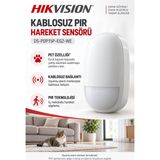 Hikvision Hıkvısıon DS-PDP15P-EG2-WE Kablosuz Pet Pır Hareket Sensörü Alarm Dedektörü