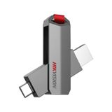 Hikvision "Hikvision E304C 256GB Çift Girişli USB-C & USB-A 3.2 Flash Bellek – Yüksek Hızlı Depolama