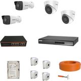 Hikvision Ip Kamera 4'lü Kamera Seti Full Set