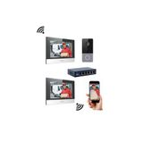 Hikvision Villa Tipi Ip Görüntülü Diafon Kapı Seti ( Dış Zil Butonu+ 2 Adet 7 İnç İç Ortam Dokunmatik Ekran )