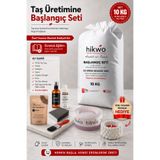 Hikwo Mumluk Silikon Taş Tozu Kalıbı ve 10 KG Taş Tozu Seti - M546543