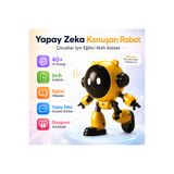 Hil Tech Eminönü Toptan Elektronik Yapay Zeka Konuşan Robot 40+ Dil Destekli Şarjlı Eğitici Akıllı Asistan Çocuk Robot Oyuncak
