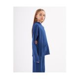 Hilal Akıncı Kids Kız Çocuk Kapüşonlu Cepli Sweatshirt Triko Pantolon 2'li Takım