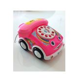 Hilal Baby Toys Çevirmeli Oyuncak Telefon-arabalı Telefon Pembe