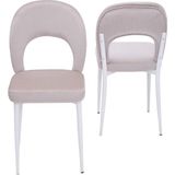 Hilal Demir Mutfak Sandalyesi 2 Li Set - Beyaz