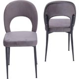 Hilal Demir Mutfak Sandalyesi 2 Li Set - Siyah
