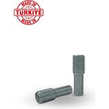 Hilal Fırça Matkap Disk Koltuk Temizleme Fırça ve Zımpara Takma Aparatı - 14 mm - Gümüş