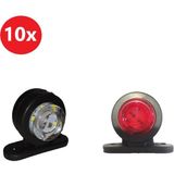 Hilal Shops Mini Takoz Lamba 12 Ledli 10 Adet (Kırmızı-Beyaz)