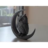 Hilal Ve baykuş Ev hediyesi olarak modern hediyelik dekoratif obje figür 15 cm