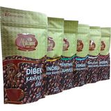 Hilalpak Ahkam Dibek Kahvesi 6 Adet 180 Gr'lık ( Sade, Fındıklı, Menengiç, Osmanlı, Damla Sakızlı, Bademli )